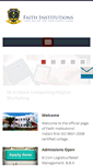 Mobile Screenshot of faithinstitutions.org