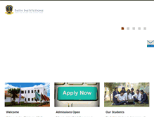 Tablet Screenshot of faithinstitutions.org